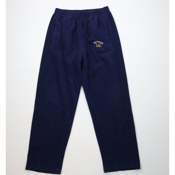 Vintage Other - Vintage 90s Y2K Mens Medium Faded University of Michigan Wide Leg Fleece Pants